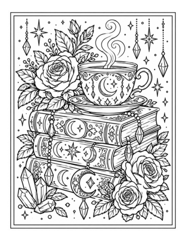 Midnight Calm coloring page preview